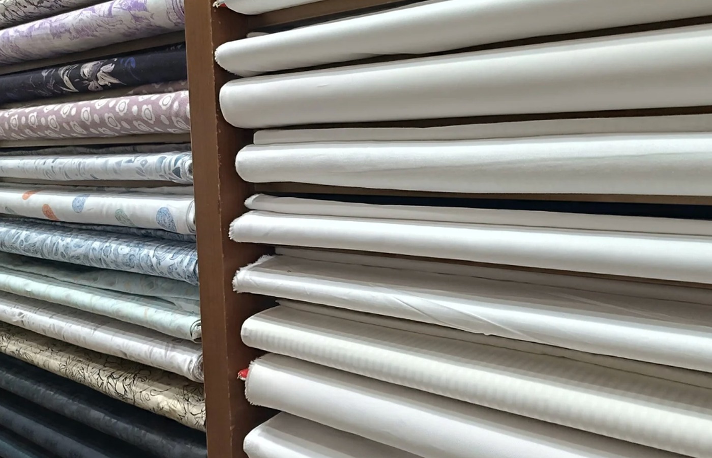 Linen fabric rolls